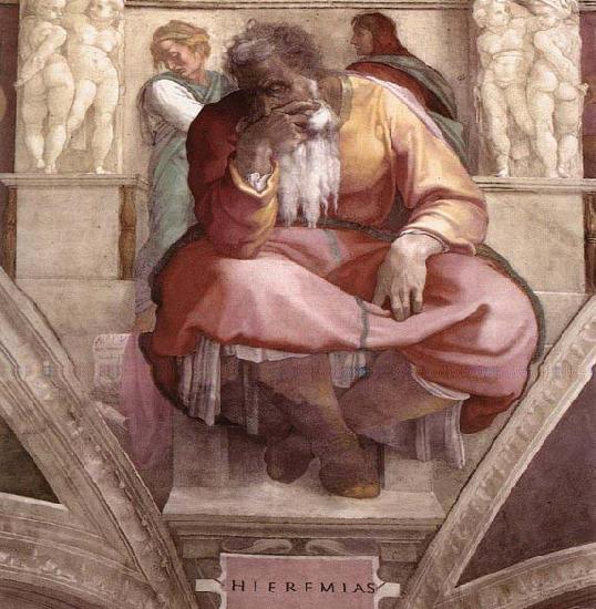 Michelangelo Buonarroti Jeremiah Sweden oil painting art